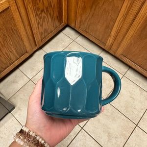 Teal Starbucks mug